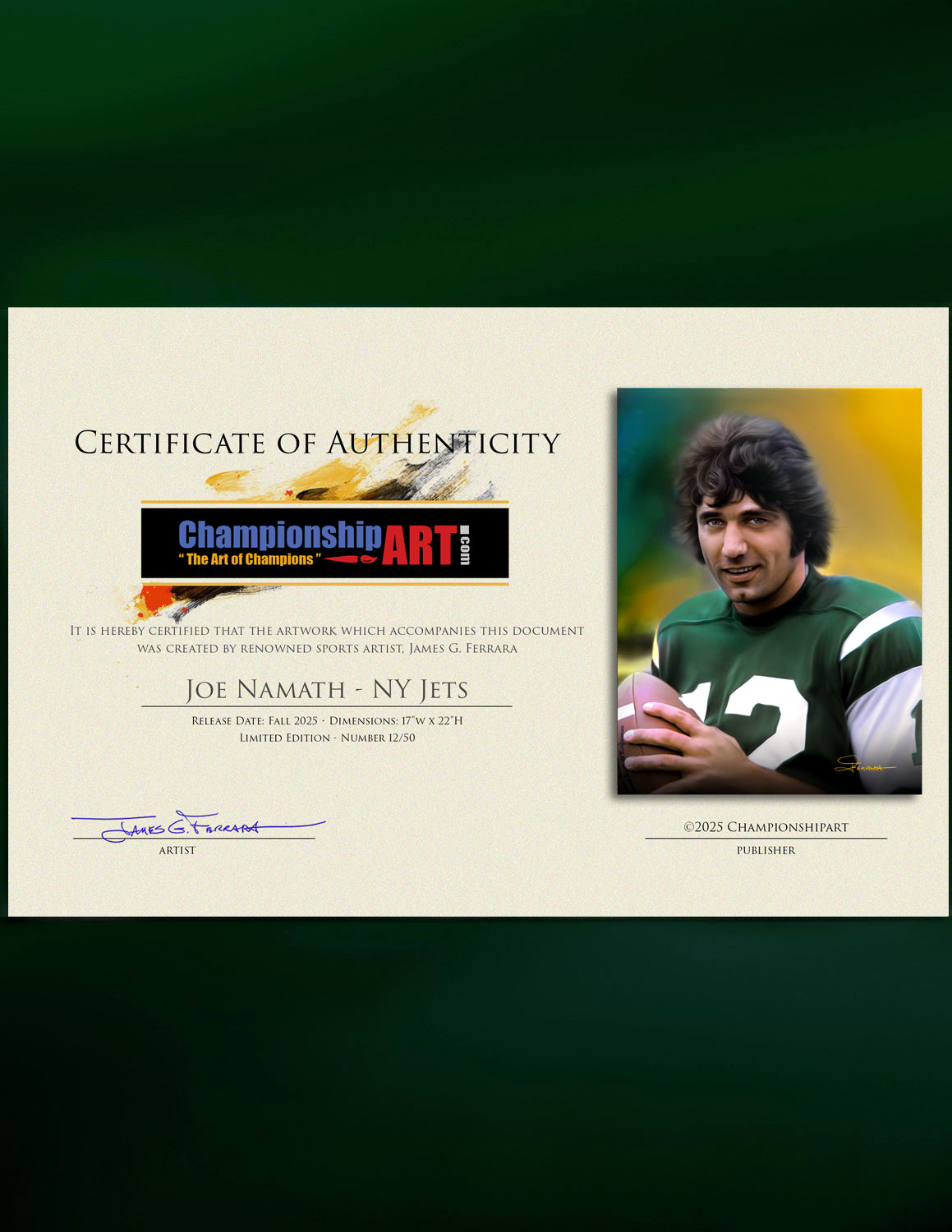 Joe Namath - NY Jets