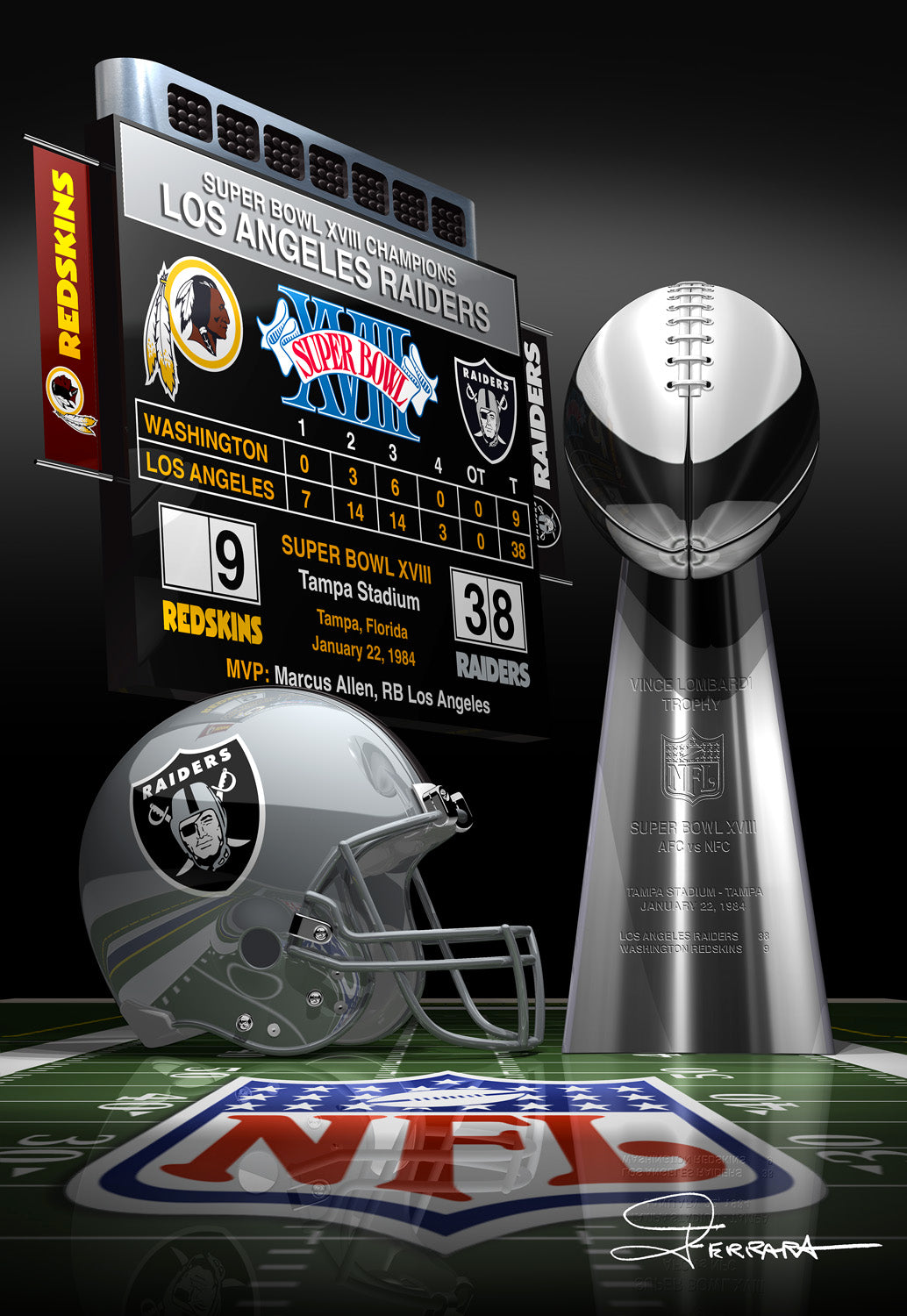 Los Angeles Raiders, Super Bowl XVIII Champions