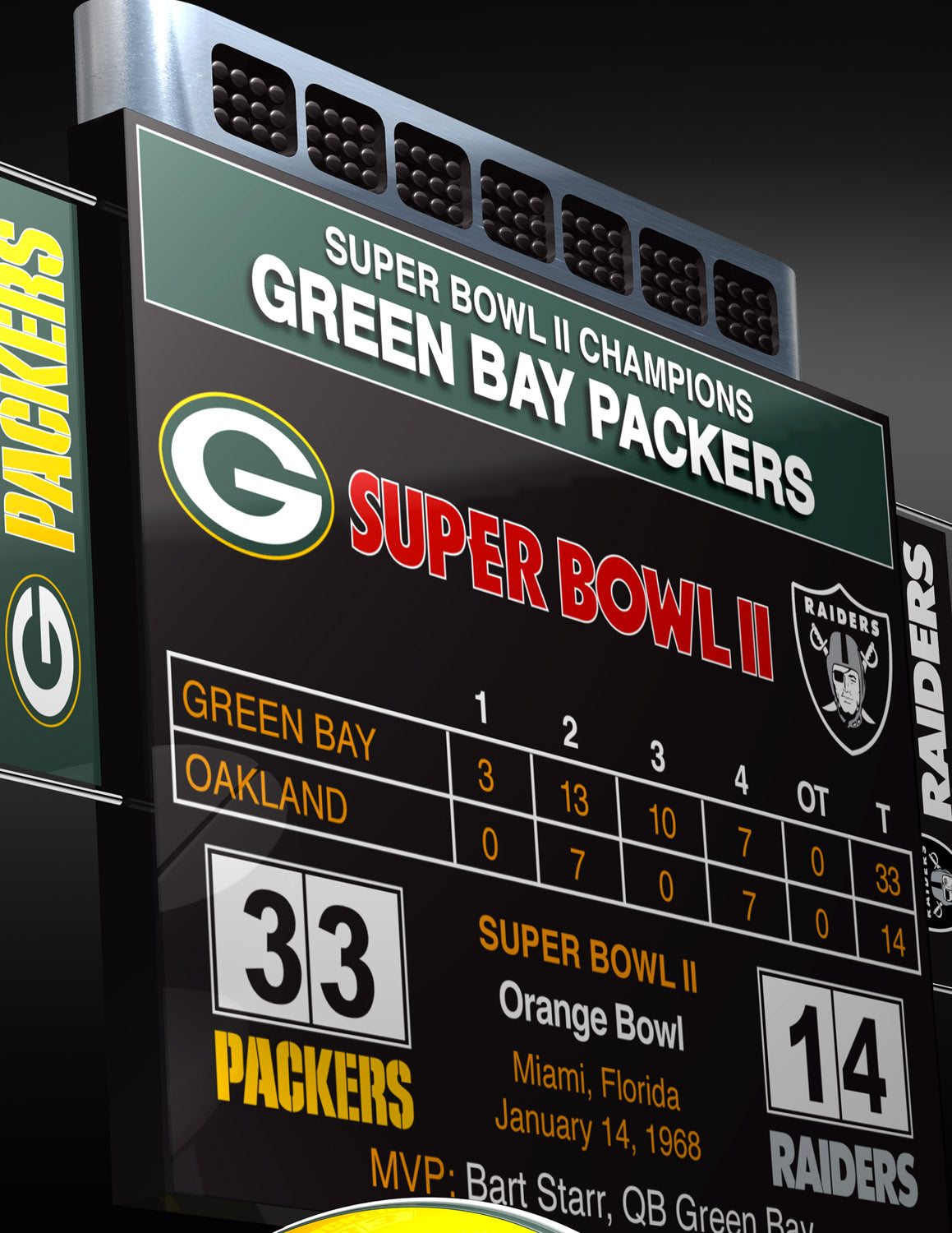 Green Bay Packers, Super Bowl II Lombardi Trophy