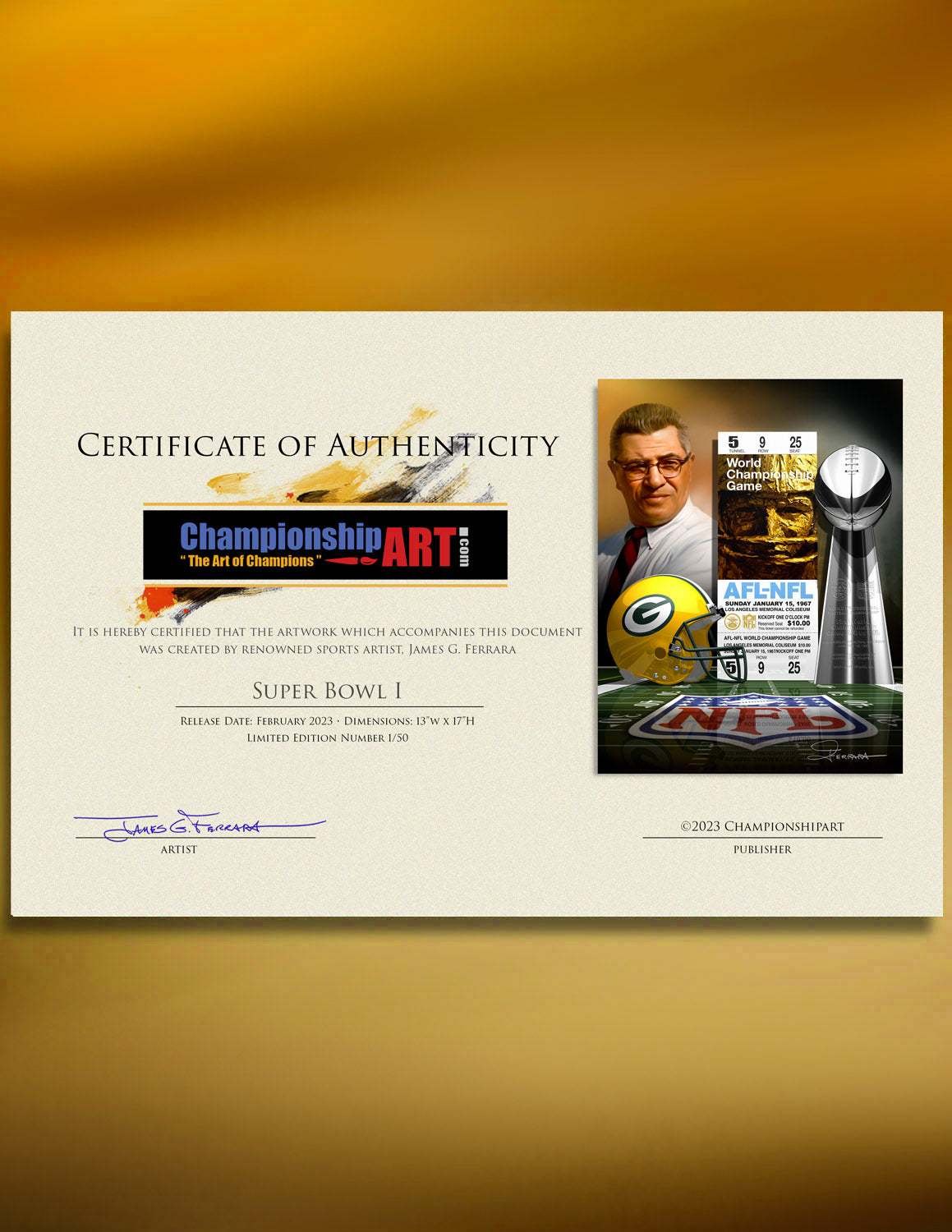 Super Bowl I - The First AFL-NFL World Championship Game