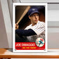 Joe DiMaggio - New York Yankees 5"x 7" Baseball Card Art