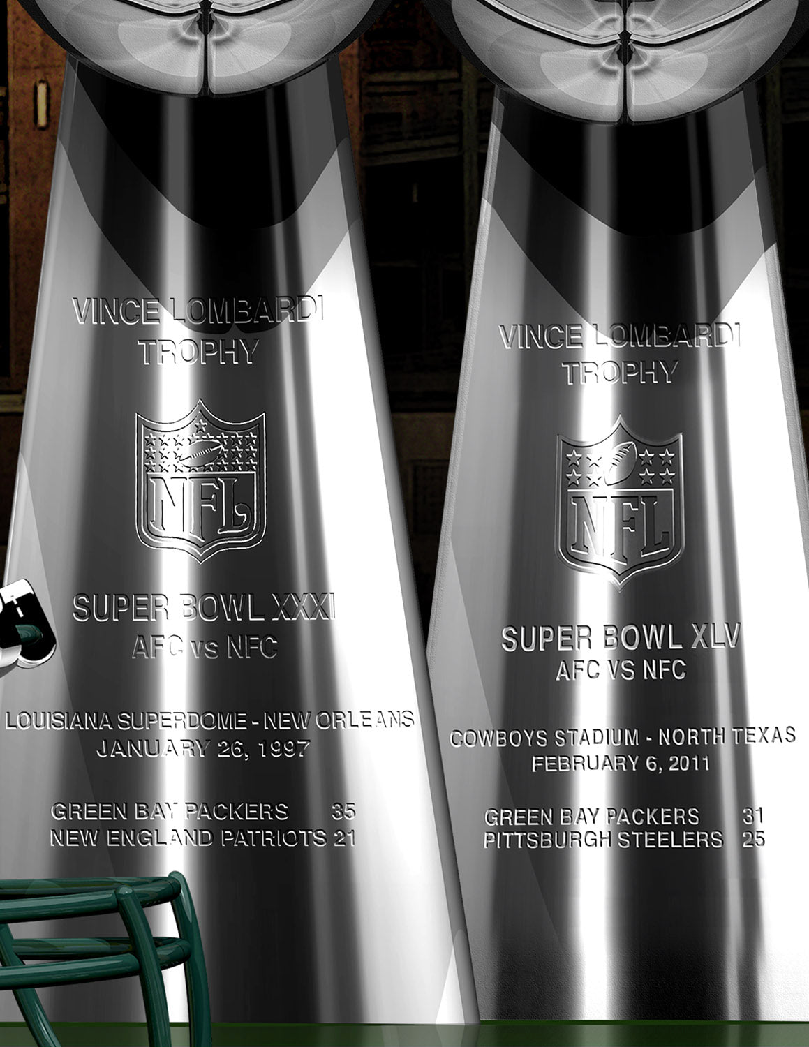 Green Bay Packers  4-Time Super Bowl Champions