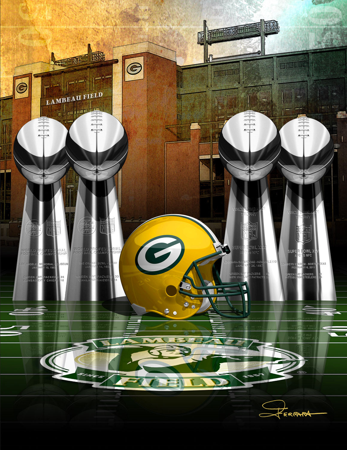 Green Bay Packers  4-Time Super Bowl Champions