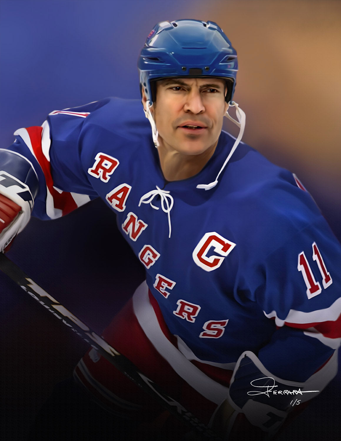 Mark Messier - New York Rangers – ChampionshipArt - The Art of Champions