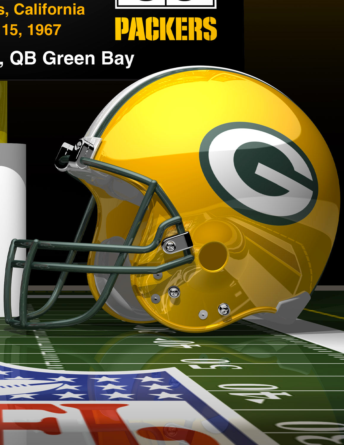 Packers Super Bowl I Champions - Dueling Helmets