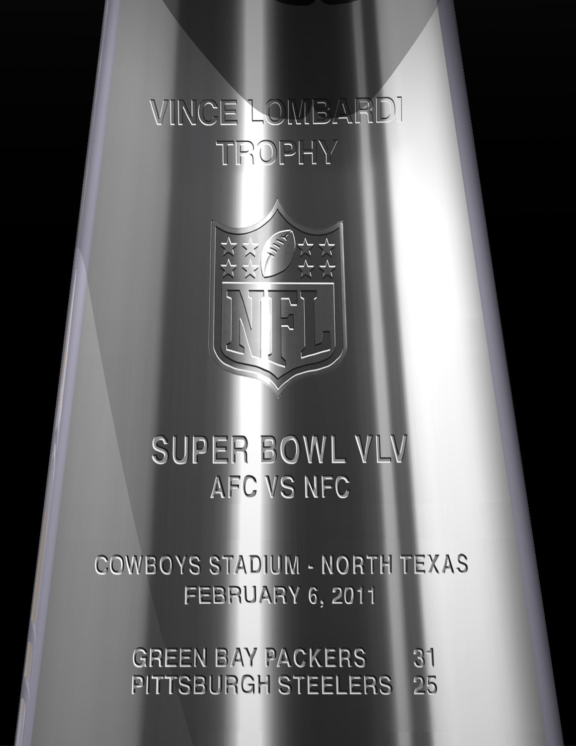 Green Bay Packers, Super Bowl XLV Lombardi Trophy