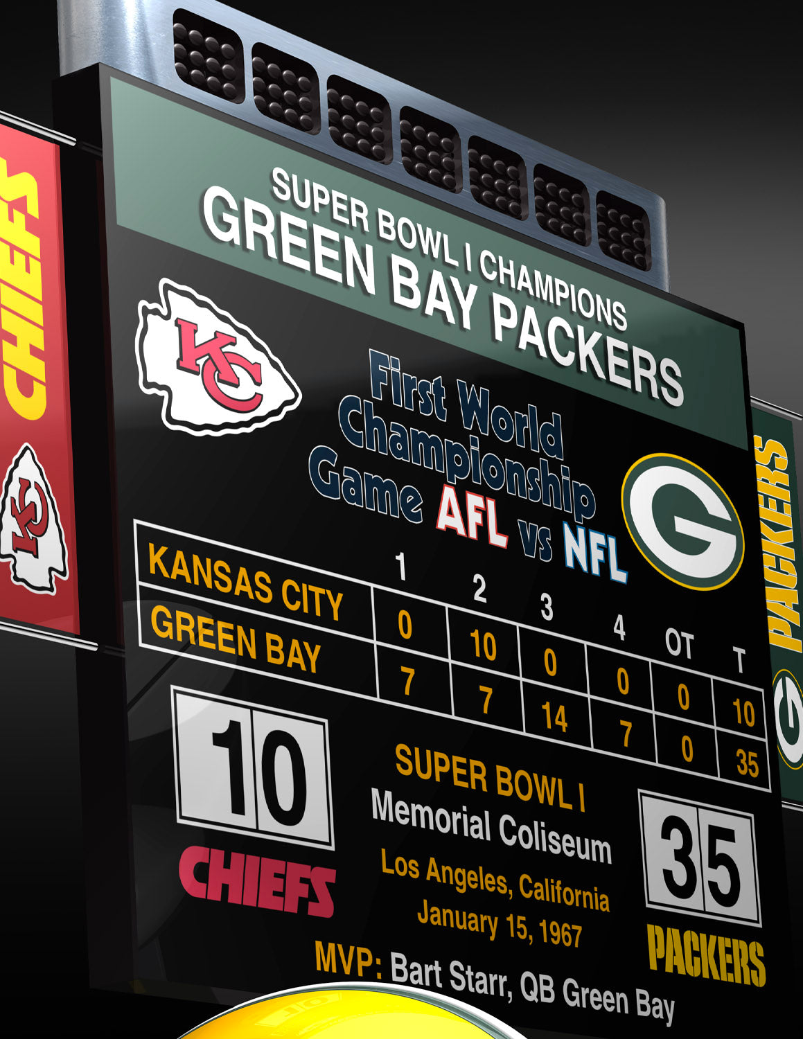 Green Bay Packers, Super Bowl I Lombardi Trophy