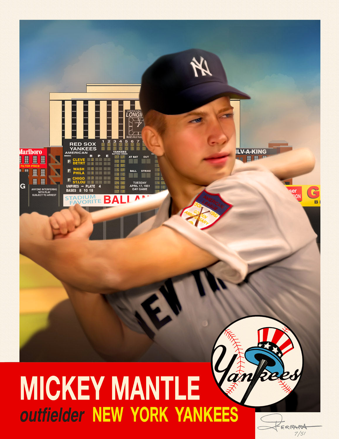 Mickey Mantle MLB Debut (1951)
