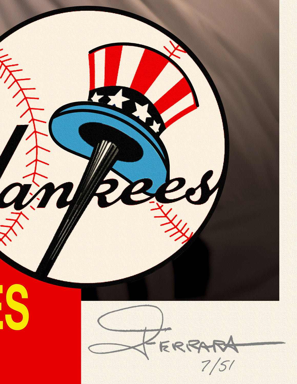 1980 Baseball Immortals No MLB Logo #145 Mickey Mantle - PSA NM 7